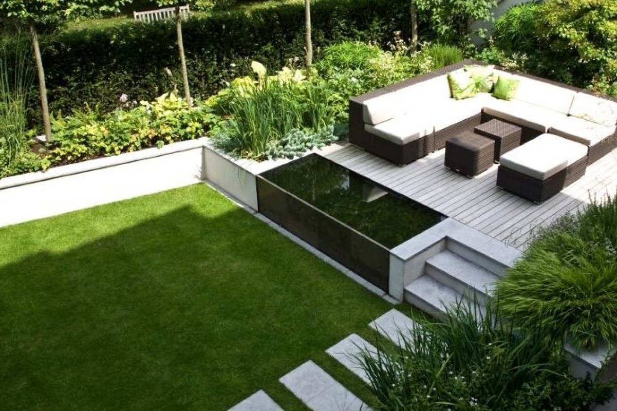 moderné minimalistické záhrady